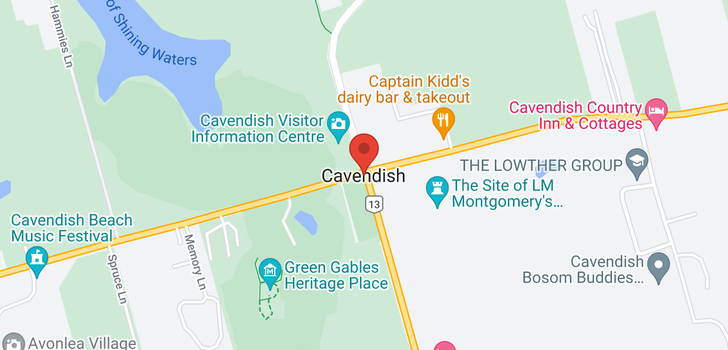 map of 7 8420 Cavendish Road